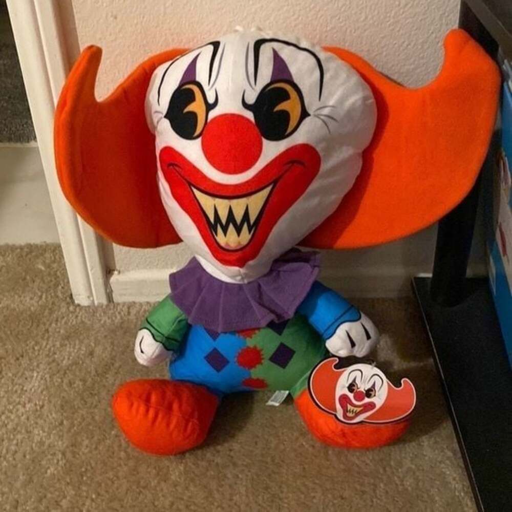 Terrifying to me, the clown stuffed animal​​​​​​​​​
